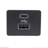 USB + Type-C Dual Multimedia Interface for 2019-23 Ford Lincoln Sync 3 Module USB-C hub