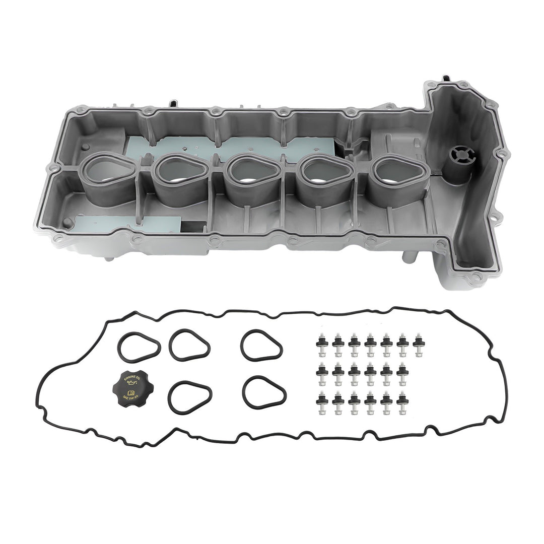 Aluminum Valve Cover with Gasket for 2004-2006 Chevrolet Colorado GMC Canyon 2006 Hummer H3 and Isuzu i-350 3.5L 12591996