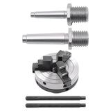 2 Inch 3-Jaw Self-Centering Mini Lathe Chuck with Arbors D4103