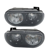 Halogen Headlight Pair for 2008-2014 Dodge Challenger CH2502219 CH2503219