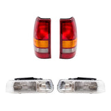 Headlight Assemblies and Tail Light Unit 4 Pc Set for 99-02 Silverado 1500/2500 1222-0014C4 - product image