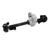 Rear Axle Assembly with Brake Drums for 1994-Up EZGO TXT Golf Cart 12.3:1 73500-G01