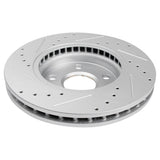 Front Drilled and Slotted Coated Brake Rotor Pair for 2011-2016 Buick Regal, LaCrosse and Chevrolet Malibu