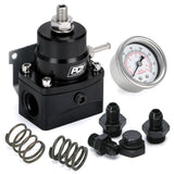Adjustable Fuel Pressure Regulator 3-70 PSI with -8AN Feed and -6AN Return FPR86BK