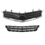Matte Black Front Upper and Lower Grille Set for 2013-2014 Cadillac ATS 20912420
