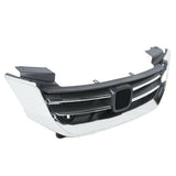 Black and Chrome Front Grille for 2013-2015 Honda Accord