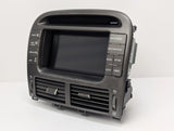 01-03 Lexus LS430 GPS Navigation Info Display Screen Climate Control Switch OEM 86111-50110 - product image