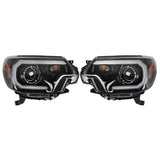 Halogen Headlights with LED DRL Pair for 2012-2015 Toyota Tacoma TO2503213