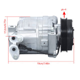 AC Compressor with Clutch for 2008-2014 Subaru Impreza 2011-2014 Forester 2015 WRX STI 73111FG000