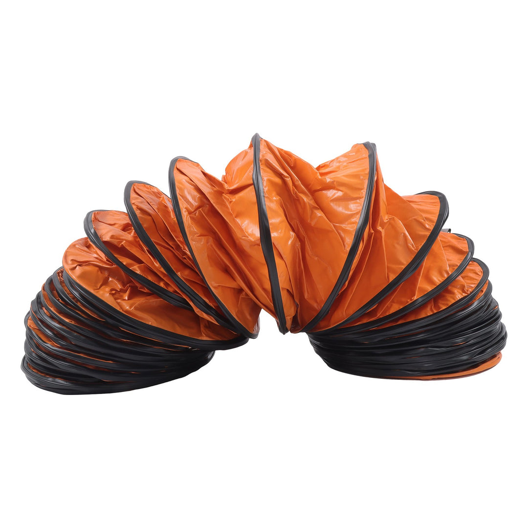 Flexible PVC Duct Hose 10 Inch x 25 ft Flame Retardant for Ventilation Fans
