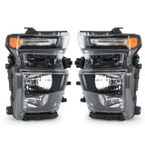 Halogen Headlight Pair for 2020-2023 Chevrolet Silverado 2500 HD 3500 HD 84738616 84738617