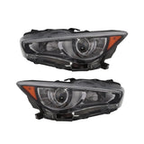 LED Projector Headlight Pair without AFS for 2014-2022 Infiniti Q50 260604HB0B – product image 2