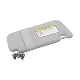 Driver Side Sun Visor with Mirror for 2009-2013 Toyota Corolla Gray