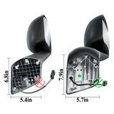 Passenger Right Side Black Hood Mirror for 18-26 Freightliner New Cascadia 116 A22-77790-001 - view 5