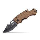Swiss+Tech 6 in Folding Pocket Knife with Wood Handle