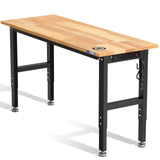 WORKPRO 60 x 24 Inch Adjustable Garage Workbench 1500 lb