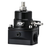 Adjustable Fuel Pressure Regulator 3-70 PSI with Gauge -6AN -8AN FPR88BK
