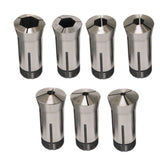 7 Piece 5C Hex Collet Set 1/4 to 7/8 Inch