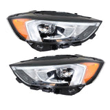 Left and Right Full LED Headlight Set with DRL for 2019-2021 Ford Edge Black