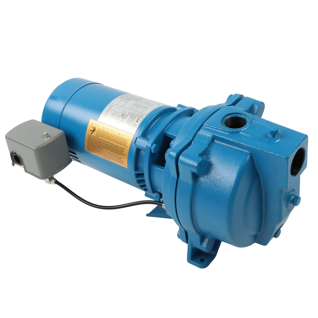 1/2 HP Shallow Well Jet Pump Cast Iron 115/230V 3450 RPM