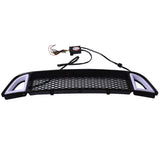 Front Upper Honeycomb Grille with LED for 2013-2014 Ford Mustang Non-Shelby