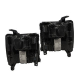Full LED Projector Headlight Pair Chrome for 2016-2018 Chevrolet Silverado 1500 84292720 84292721
