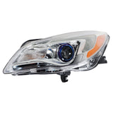 Halogen Headlight LH Driver Side Chrome for 2014-2017 Buick Regal 13409902