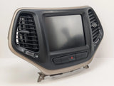 2014-2018 Jeep Cherokee Navigation Display Screen Monitor Radio Bezel Trim Vents OEM 68211959AI - product image