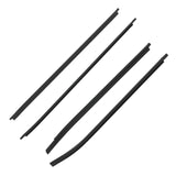 Window Belt Weatherstrip Set for 2005-2014 Toyota Hilux Double Cab, 4 Pieces 68164-0K010