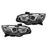 Halogen Headlight Pair for 2016-2020 Honda Civic HO2502173 HO2503173