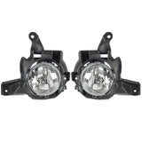 Front Bumper Upper Grille Kit with Halogen Fog Lights for 2013-2015 Toyota RAV4