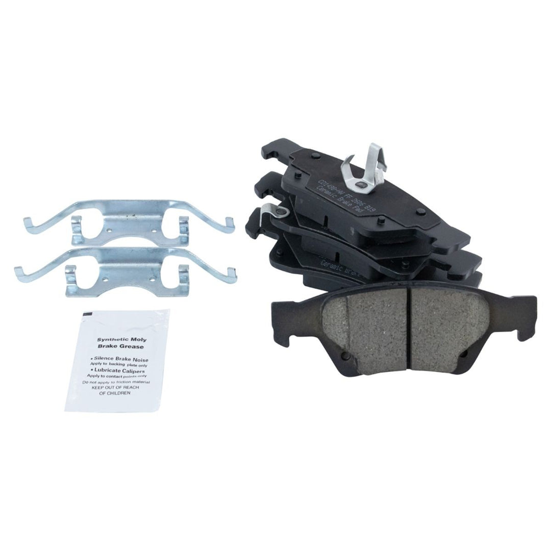 Front & Rear Ceramic Brake Pad & Rotor Kit for 2012-2020 Jeep Grand Cherokee & 2012-2013 Durango