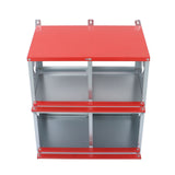 4 Compartment Metal Chicken Nesting Box Wall Mount for Hens