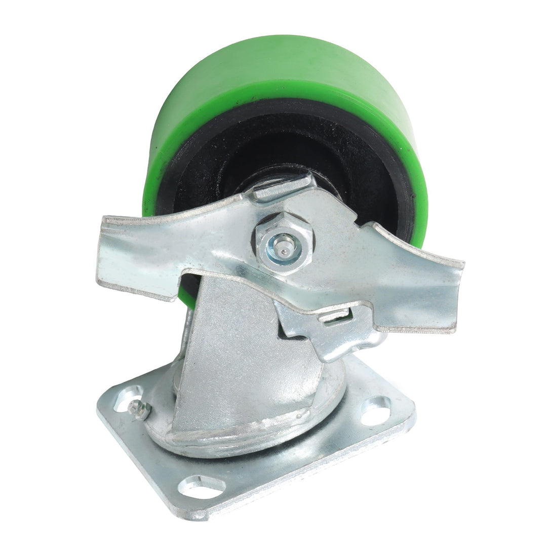 Polyurethane Swivel Caster with Brake 4 x 2 Inch 800 lb