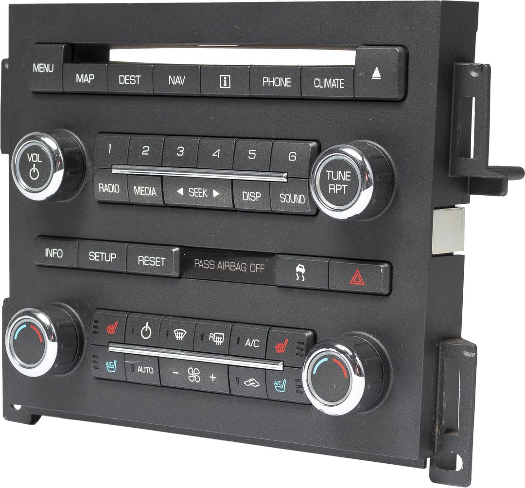 2009 Lincoln MKS Multimedia Temperature Control Panel Part Number 8A5T18A802DKW - product image