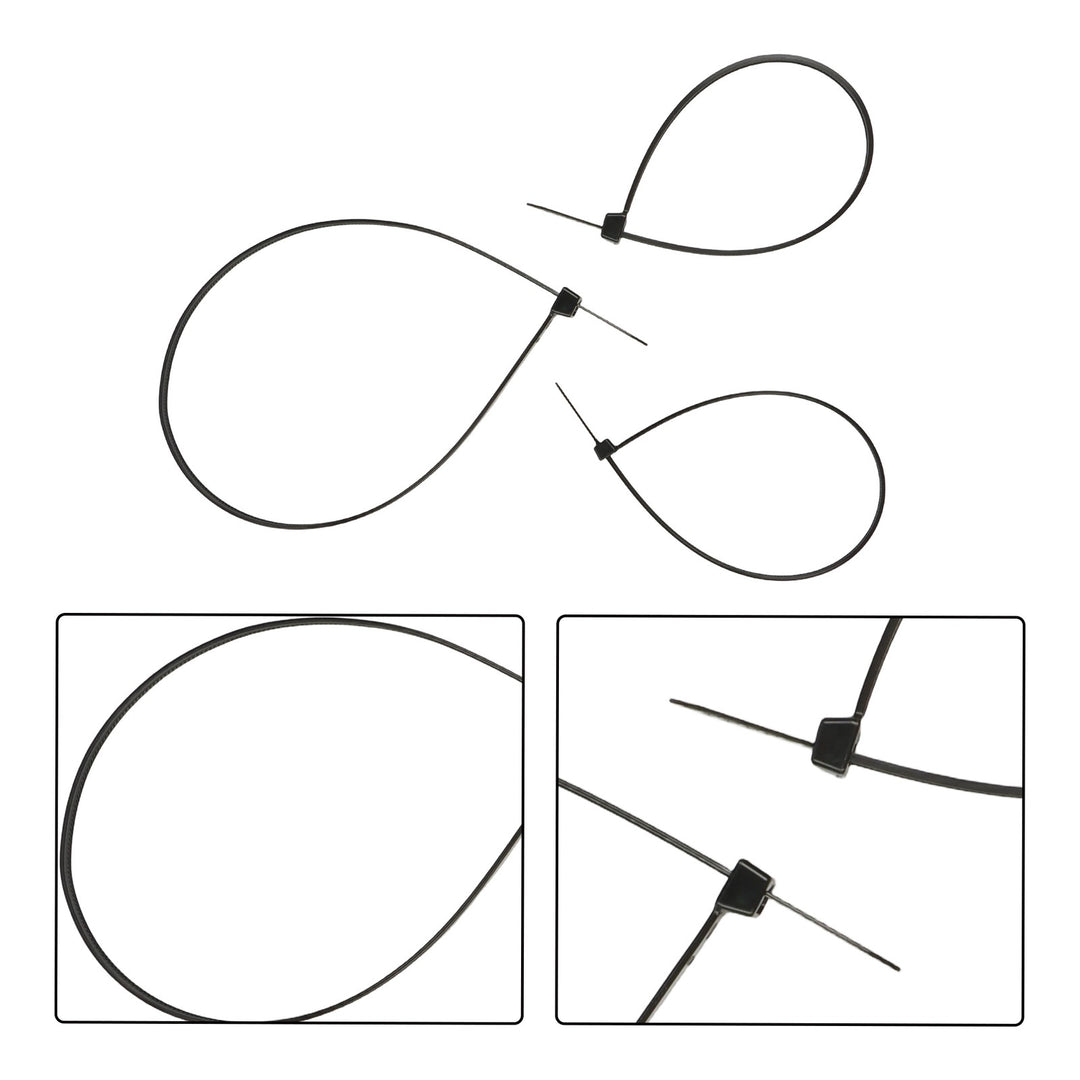 Nylon Cable Ties 150 Pack Assorted 12 and 18 Inch Heavy Duty