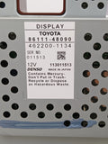 2004-2007 TOYOTA HIGHLANDER FRONT NAVIGATION RADIO WOOD AC CLIMATE SWITCH OEM 86120-48480 - product image