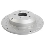 Rear Performance Drilled & Slotted Rotor Pair for 2019-2023 Genesis G70 & 2018-2021 Kia Stinger