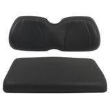 Front Seat Cushion and Backrest Set for 2012-Up Club Car Precedent Tempo Golf Cart Black
