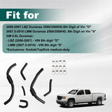 Low Pressure Rubber Fuel Hose Kit for LBZ LMM Duramax 2500/3500HD 6.6L 12625281 – product image 6
