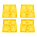 RV Leveling Block Top Covers Yellow 4 Pack