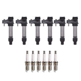 Ignition Coil and Spark Plug Set of 6 for 2007-2020 Buick Cadillac Chevrolet GMC 3.0L 3.6L UF569