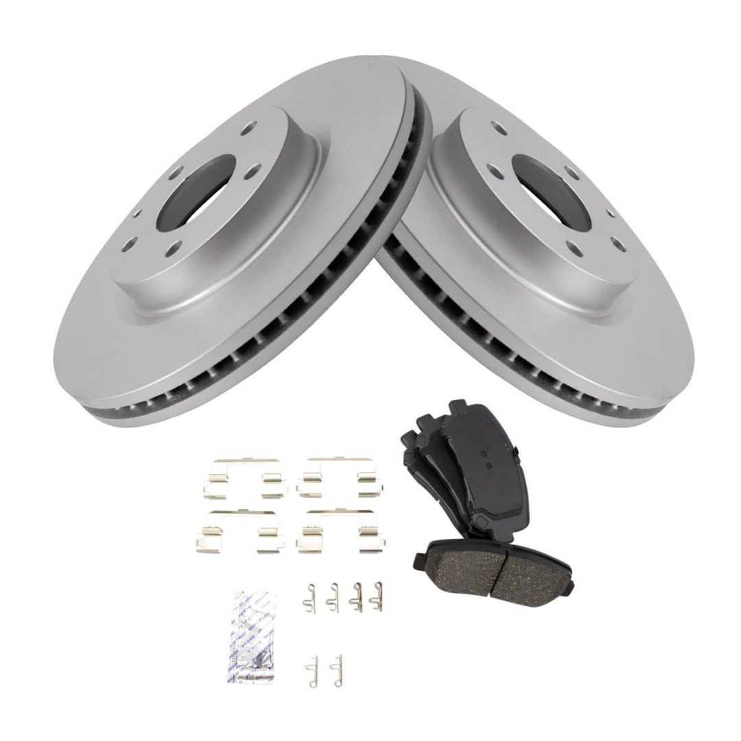 Front Ceramic Brake Pad and Rotor Kit for 2013-2015 Mazda CX-5