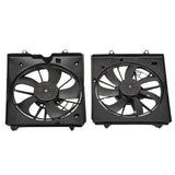 Radiator and Condenser Cooling Fan Set for 2011-2017 Honda Odyssey HO3115160 HO3113131