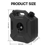 Portable 5L (1.3 gal) Fuel Can with Lock and Mount for Off-Road Vehicles