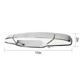 Rear Left Chrome Exterior Door Handle for 2011-2014 Cadillac Escalade Chevrolet Tahoe Silverado HD GM1520130