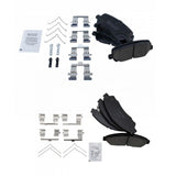 Front & Rear Ceramic Brake Pad Set for 2009-2015 Honda Pilot & Acura MDX, ZDX