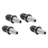 4-Piece CAT40 Keyless Drill Chuck Tool Holder Set 5/8 in