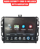 W/ CODE 2016 Dodge Ram 1500 Jeep Cherokee Navigation Radio Receiver Display OEM 68258671AE - product image