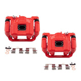 Rear Brake Caliper Pair for 2011-2017 Honda Odyssey, Red
